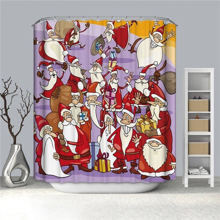 red paisley shower curtain
