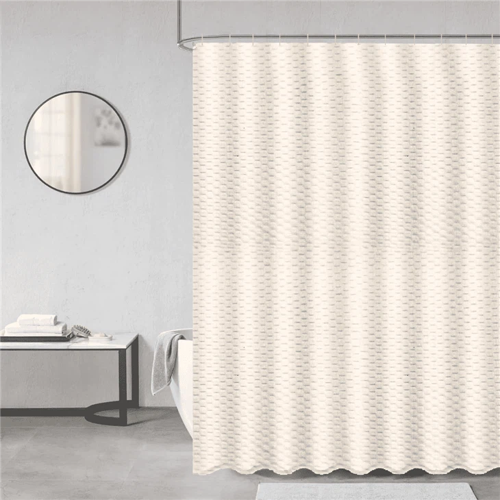 ผ้าม่านอาบน้ำลายนูน